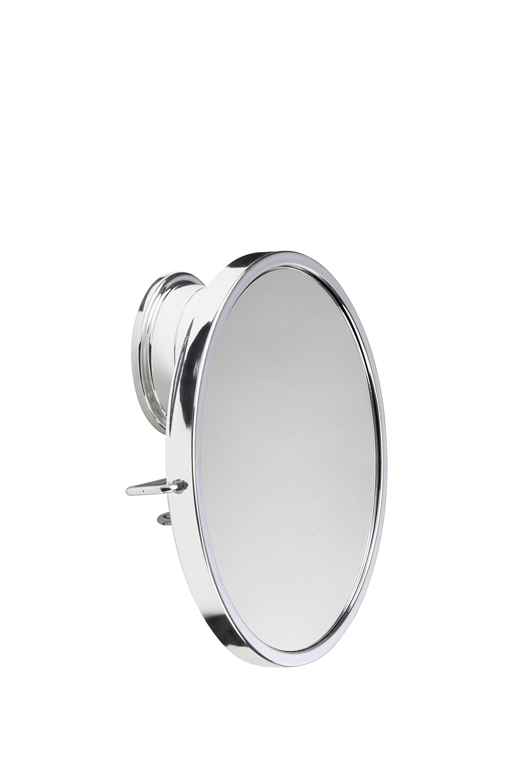 Croydex Rust Free Stick 'N' Lock Plus Swivel Anti-Fog Mirror, Metal, Silver