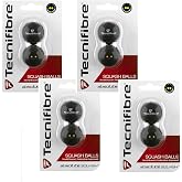 Tecnifibre Double Yellow Dot Squash Balls - 8 Pack