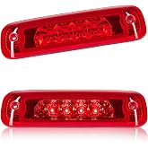 Cxdar Third 3rd Brake Light LED for Jeep Cherokee 1997 1998 1999 2000 2001, High Mount Rear Brake Lights Assembly for 97-01 Jeep Cherokee, Waterproof Center Cab Lamp Stop Light (Red)