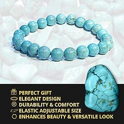 Turquoise Gem Semi Precious Beads Bracelet