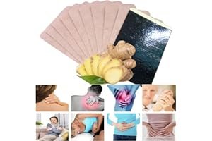 GreenHB 100 Pcs Ginger Patches Herbal Ginger Foot Pads Lymphatic Drainage Pain Patches