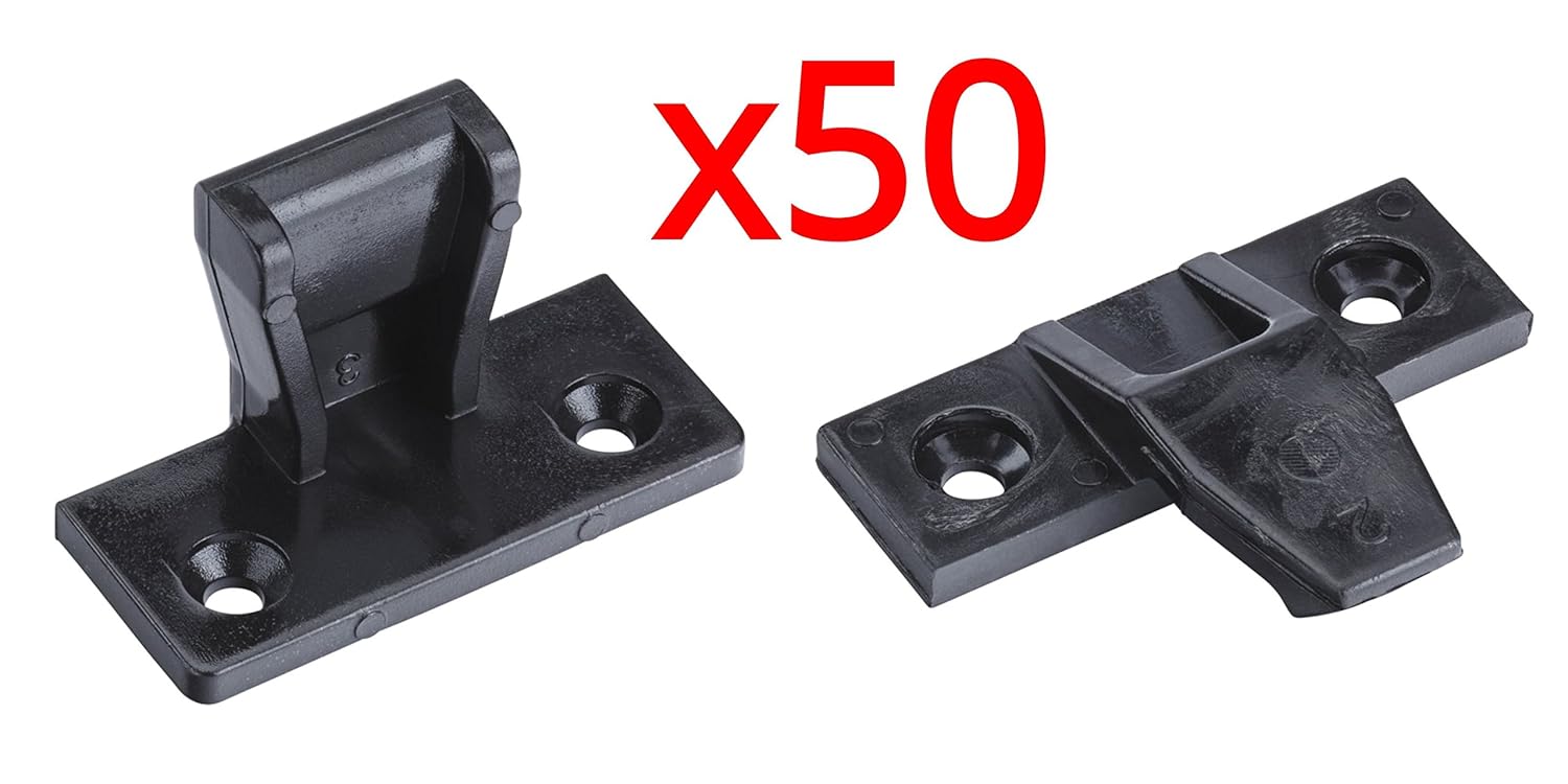 Keku Push in Plinth Fasteners Fittings Press Fit Panel Clips x50 Amazon.co.uk DIY & Tools