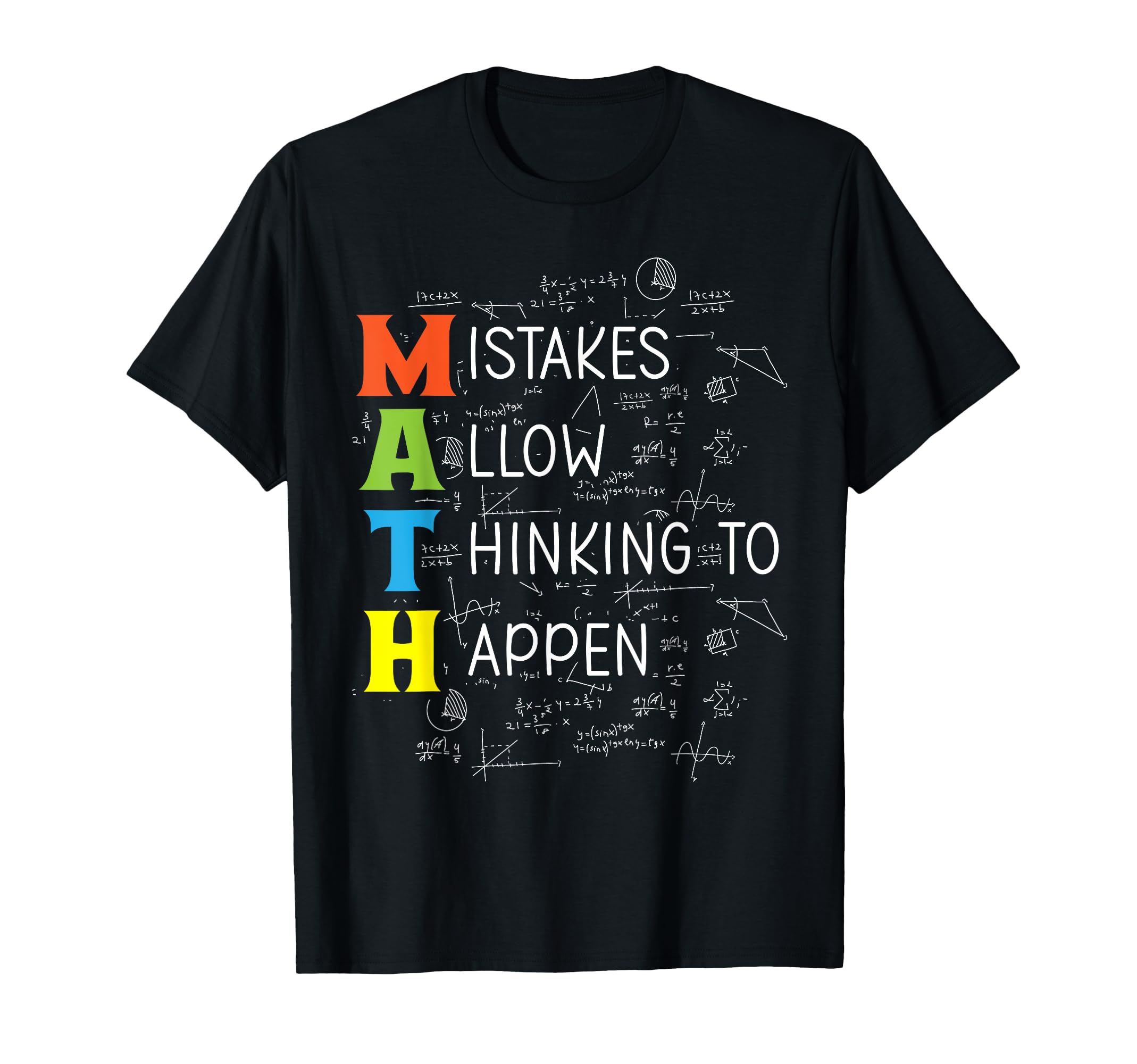 Photo 1 of *** GRAY *** Math Mistakes Allow Thinking to Happen T-Shirt XL 