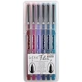 UCHIDA LePen Porous Point Pen, Magenta, Amethyst, Navy, Burgundy, Teal 6 per Set