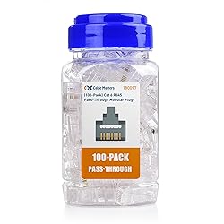 Cable Matters 100-Pack Cat 6 Pass Through RJ45