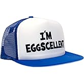 I'm Eggscellent Flat Unisex-Adult Trucker Hat -One-Size Royal/White/Royal