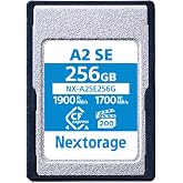 Nextorage Japan CFexpress 4.0 Type A 256GB Memory Card VPG200 Sony Camera | Max Write Speed 1700MB/s, Max Read Speed 1900MB/s, 8K, 4K, High-speed continuous shooting, Sony alpha, Sony FX, NX-A2SE256G