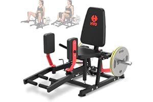 HVO Hip Adduction Abduction Machine: Abductor Adductor Machine-Inner and Outer Thigh Machine Glute Machines Thigh for Hip Abduction with 6 Levels Gear System Glute Machines