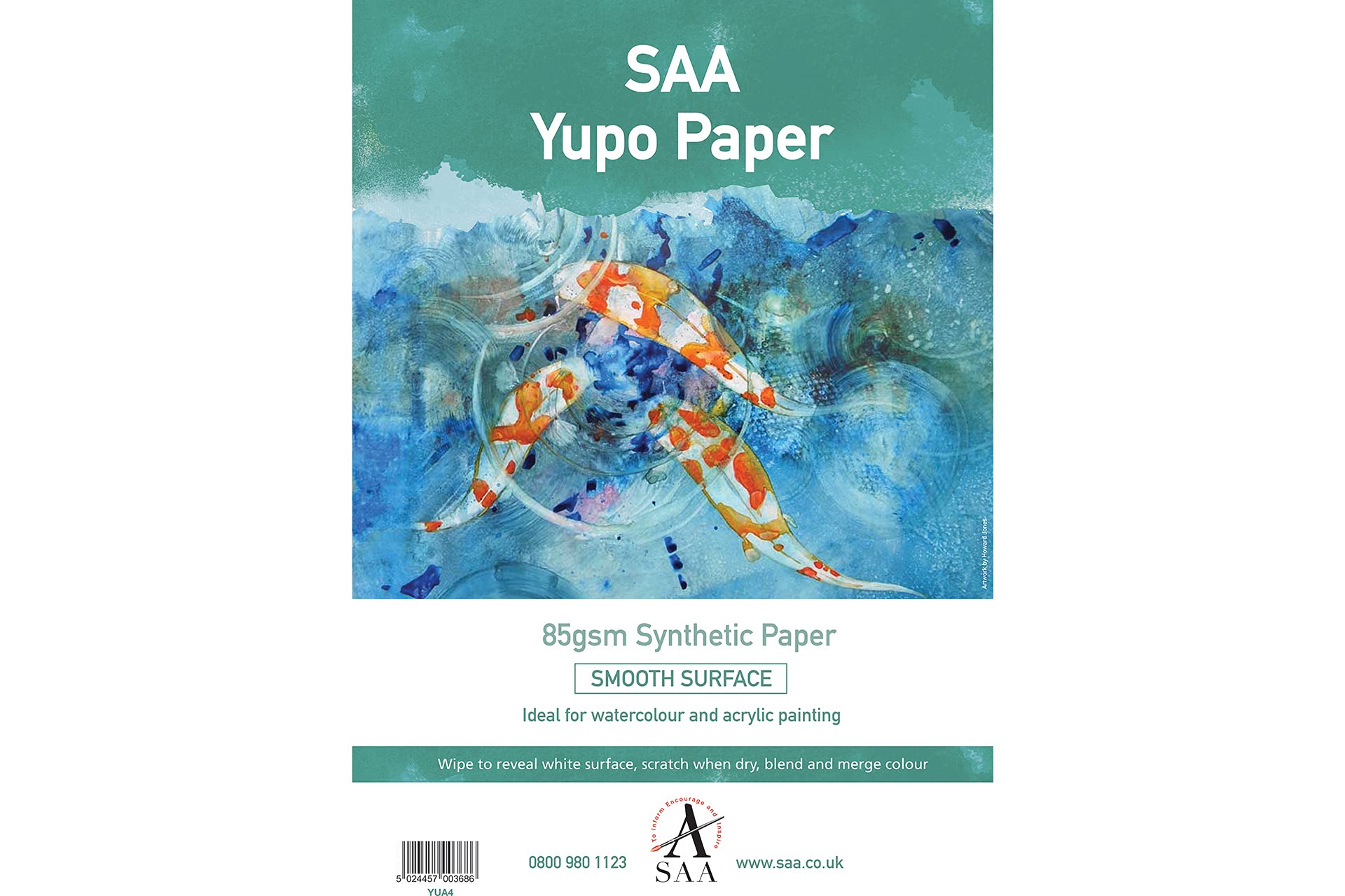 Yupo Painting Paper 25 Loose Sheets A4 85gsm 296 x 210mm