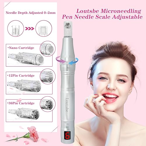 Cordless Electric Microneedling Pen 28000RPM, Professional Beauty