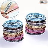 Amazon Com Dofash 20pcs Gold Glitter Hyper Elastic Hair Ties Poly