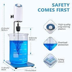 PRECIPETTE Overhead Stirrer 10L, Electric Lab Mixer