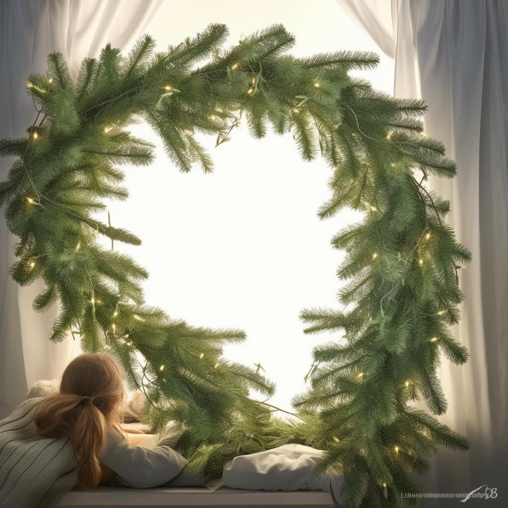 Wreaths, Garlands & Swags - Christmas Garland Snow Artificial Pine Garland Christmas Collection 79 inch Long for Christmas Xmas Holiday Season Mantel Fireplace Table Runner Centerpiece (Green Pine Garland 79 inch)