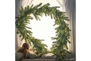 FIDRAGON Christmas Garland Green Pine Artificial Pine Garland Christmas Collection 79 inch Long for Christmas Xmas Holiday Season Mantel Fireplace Table Runner Centerpiece (Green Pine Garland 79 inch)