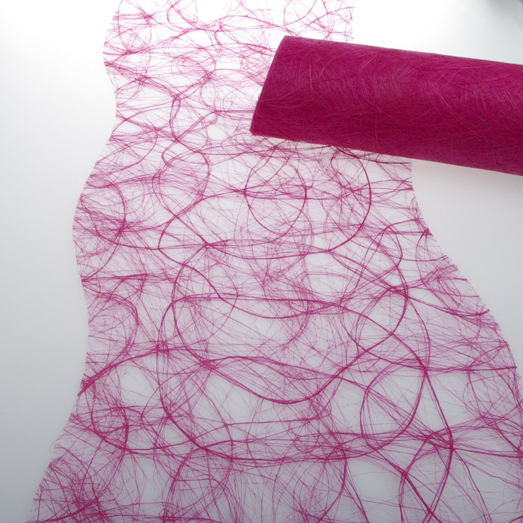 Deko AS GmbH SIZOWEB Table Runner Approximately 25 cm Roll 25 Metres Pink Scalloped Edge 64 W 019 DVD-R
