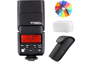 Godox TT350O 2.4G HSS 1/8000s TTL GN36 Camera Flash Speedlite for Olympus/Panasonic Mirrorless Digital Camera w/EACHSHOT Color Filters