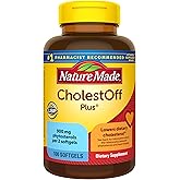 Nature Made CholestOff Plus, 100 Softgels | Dietary Supplement for Heart Health Support, 25 Day Supply