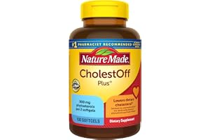 Nature Made CholestOff Plus, 100 Softgels | Dietary Supplement for Heart Health Support, 25 Day Supply