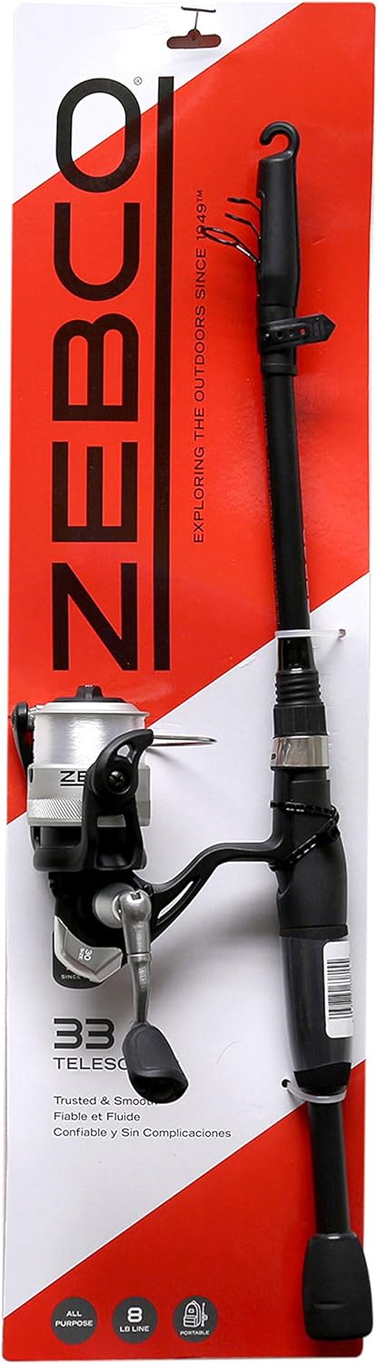 zebco fishing rod and reel combo