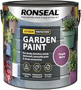 Ronseal Garden Paint Purple Berry 2.5 Litre GPPB25L view 3