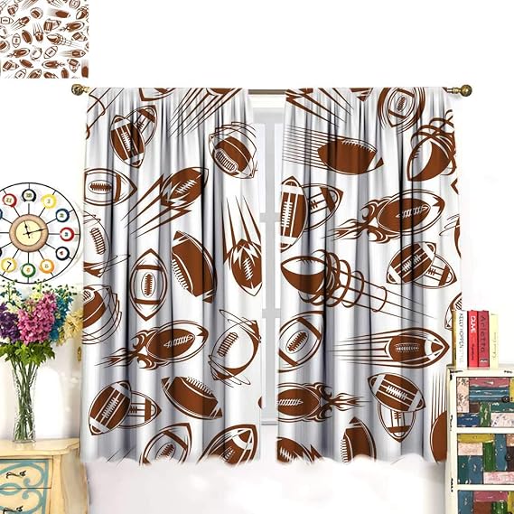 Amazon.com: Salandecor Football Blackout Curtains, Retro Comicbook