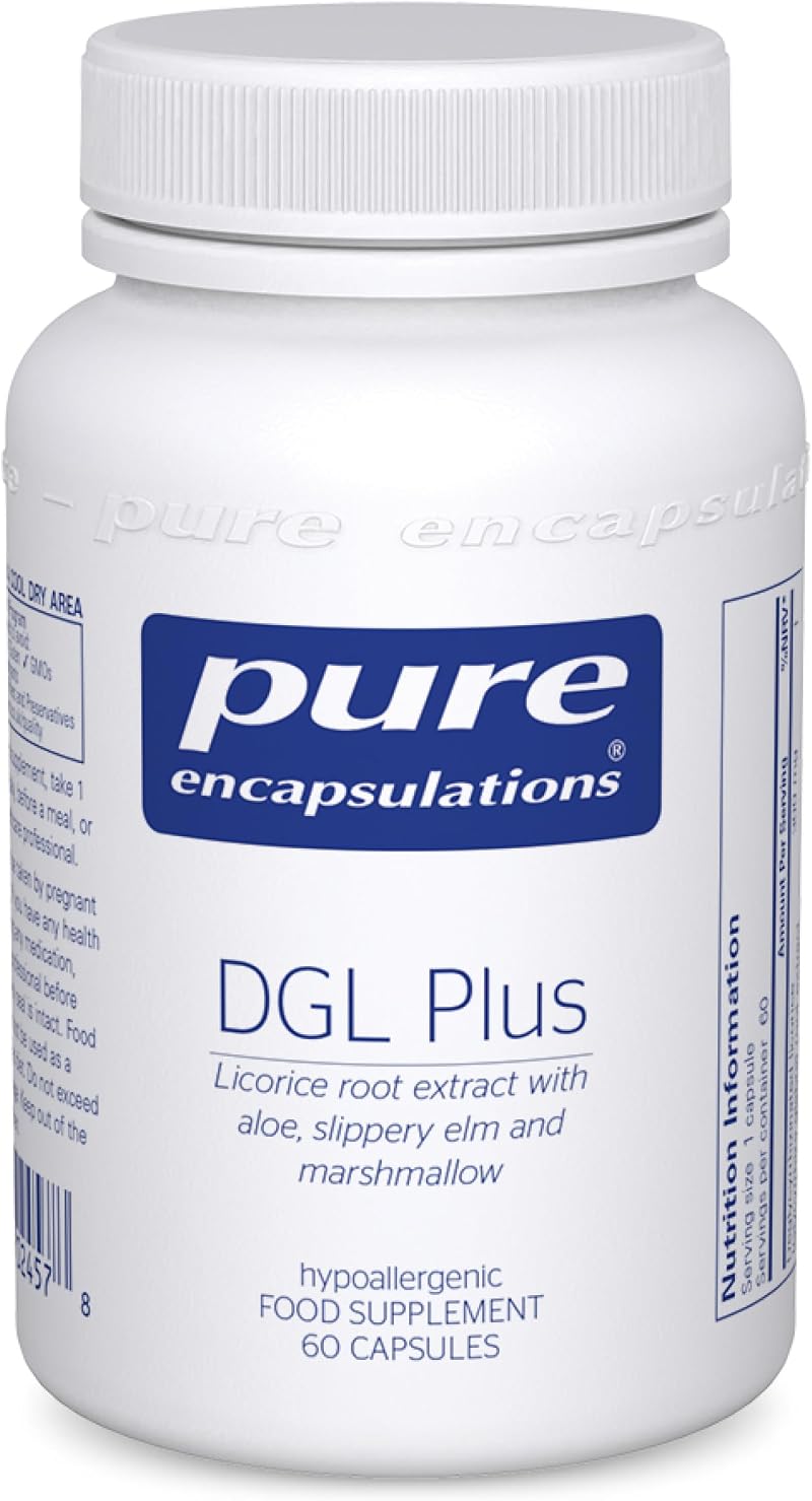 Pure Encapsulations DGL Plus Licorice Root Extract 60 Capsules