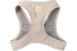FuzzYard Life Step in Dog Harness | Size M | Stylish Premium Cotton Design in Sandstone Perfect for Everyday Walks