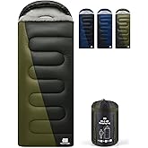 TANSTRIDER XXL Winter Sleeping Bags for Adults Cold Weather,Camping Sleeping Bag for Kids with Compression Sack,4 Season Camping Essentials Gear for Hiking,Traveling,Outdoor,Backpacking,Climbing