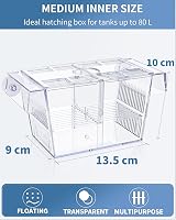 Uniclife Aquarium Breeding Box Acrylic Hatchery Incubator Medium with Suction view 3