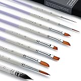 ARTIFY 9 PCS Floral Watercolor Brushes for Beginners & Pros | Artist Paint Brushes for Watercolor, Gouache & Acrylic | Round,