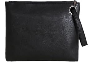 ruizedidi Clutch Purses for Women Evening Bag Women's Handbags Purse Trendy Designer Wedding Pu Leather Wristlet Black