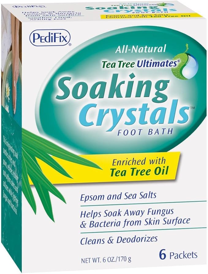 Pedifix Tea Tree Ultimates Soaking Crystals Foot Bath, 1 ounce, 6