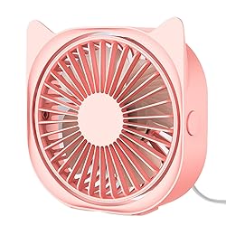 USB Desk Fans Small Quiet - Mini Cute Desk Fan USB