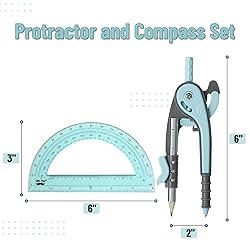 Mr. Pen- Compass and Protractor Set, Math Compass