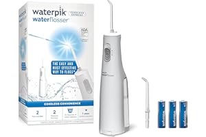 Waterpik Cordless Express Water Flosser, Battery Operated & Portable for Travel & Home, CDA Validated, Waterproof for Shower 