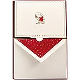 Graphique Peanuts Designer Cards Luxe Collection, Gold Foil Embossed Stationary Boxed Set, 10 Blank Cards with 11 Envelopes, All Occasion Greetings, 5.25" x 3.8"