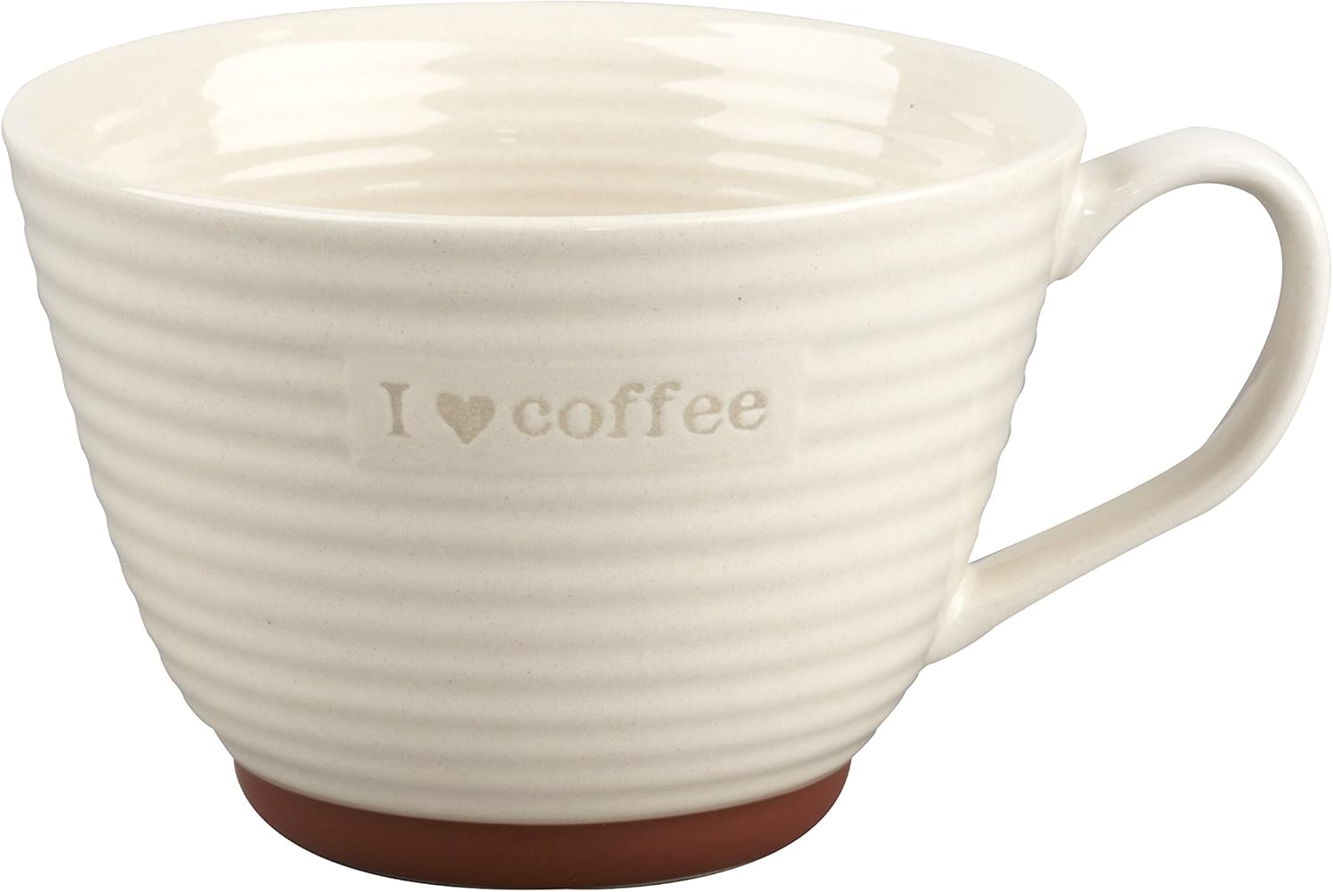 Portobello By Inspire I Love Coffee Mug, Stone, Beige Amazon.co.uk