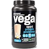 Vega Sport Protein Vegan Protein Powder, Vanilla (20 Servings) BCAAs, Amino Acid, Keto Friendly, Tart Cherry, Gluten Free, No