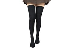 Bestjybt Women Thigh High Socks Cotton Cable Knit Over the Knee Boot Stockings Long Warm leg Warmers