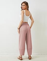 Xiaoxuemeng Womens Baggy Wide Leg Pants Casual