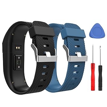 MoKo für Fitbit Charge HR Armband, [2 St.] TPE Replacement Uhrenarmband Sportarmband Band Erstatzband für Fitbit Aktivitätstr