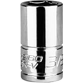Capri Tools 3/8-Inch Shallow Socket, 1/4-Inch Drive, 6-Point, SAE