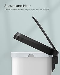 SONGMICS Kitchen Trash Can, 18-Gallon Stainless