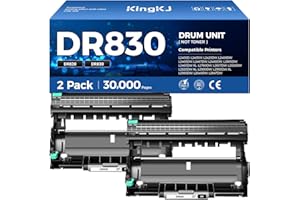 KINGKJ DR830 Drum Unit (Not Toner) 2-Pack Replacement for Brother DR-830 Imaging Drum Compatible for HL-L2460DW HL-L2405W HL-L2480DW MFC-L2820DW DCP-L2640DW MFC-L2900DW HL-L2400D HL-L2460DW XL Laser Printer