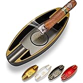 CIGARWONG Cigar Ashtray with 2 Cigar Holder Portable Travel Ashtray Unique for Outdoors Indoors