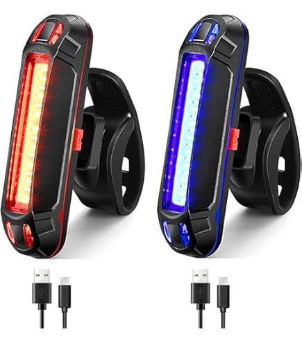 Lampe Et Sirène De Vélo Pour Enfants – 110 DB, 6 Feux Rouges, 4 Sons, Facile à Clipser
