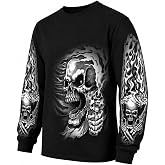 Hot Leathers Black Assassin Double Sided Long Sleeve T-Shirt