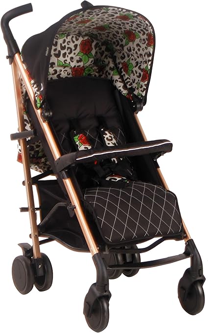 my babiie black leopard stroller