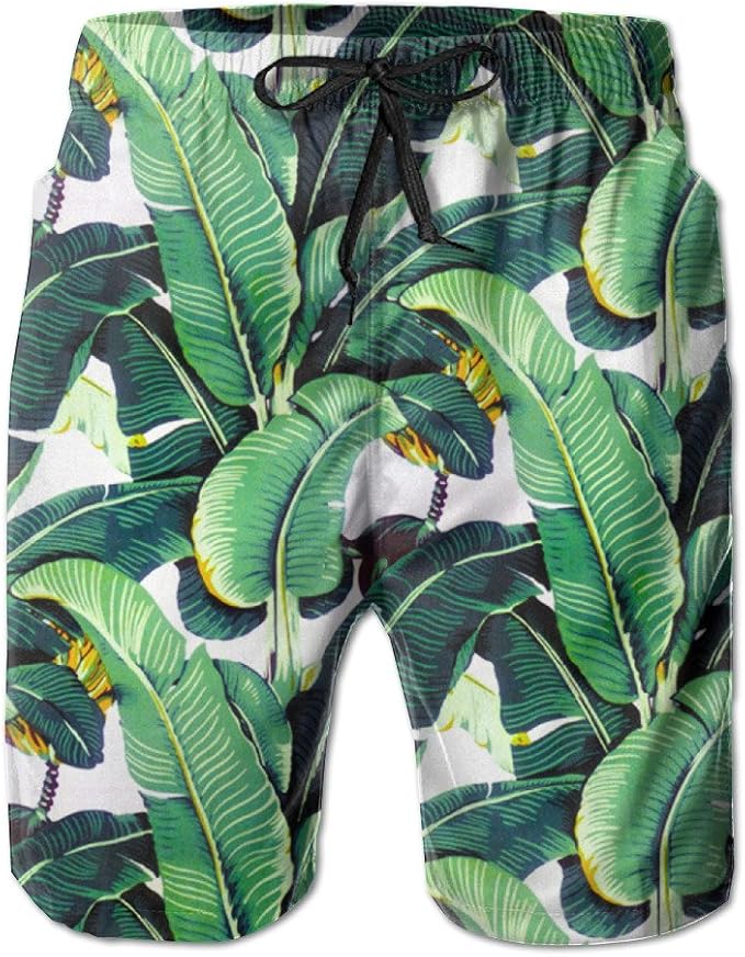 mens banana swim trunks