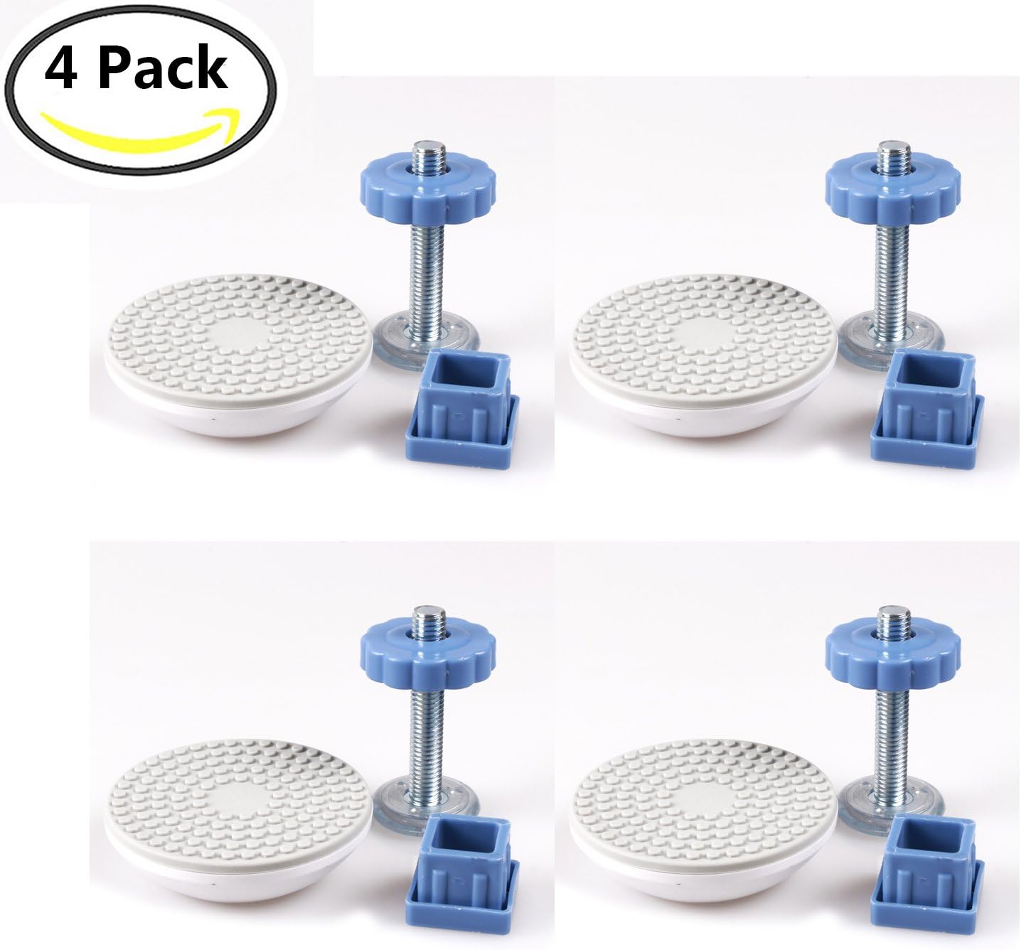 4 pack Baby Gates Wall Pads+ 4 pack Bolts Kit Safety Indoor Gate Wall Protector and Pressure Mounted Baby Gates Threaded Spindle Rods 10MM